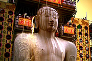 Piligram Place where Bahubali is being washed with milk